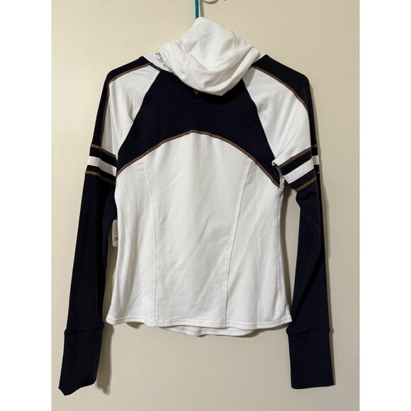 Free People FP Movement Dawn To Dusk Solid Hoodie - ivory combo - XS NWT $118 - Picture 5 of 10